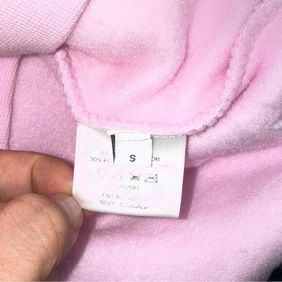 Saintwoods Pink Hoodie Pullover Made in Canada Size S Embroidered Logo SSENSE - Picture 5 of 8